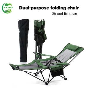 Green Dual purpose outdoor chair foldable