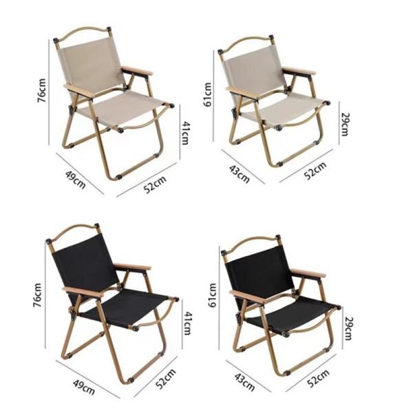 outdoor camping chair size