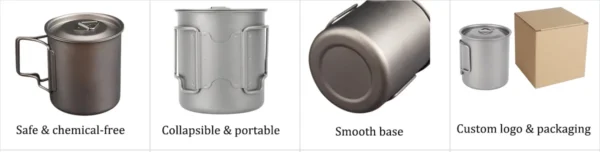 Key Features – Titanium Camping Mug YDW01
