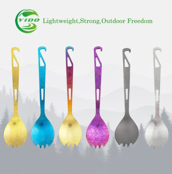 titanium spork with bottle opener YTW13