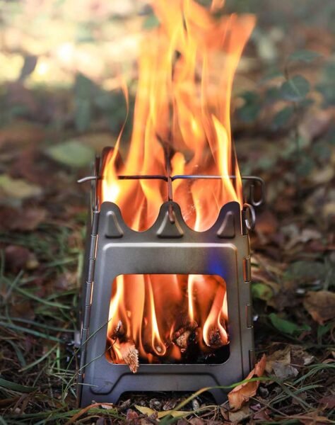 Titanium lightweight wood stove YST002