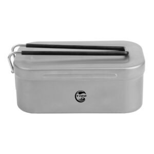 Titanium ultralight foldable lunch box YTW08 2