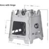 Titanium wood stove with hinge YST002