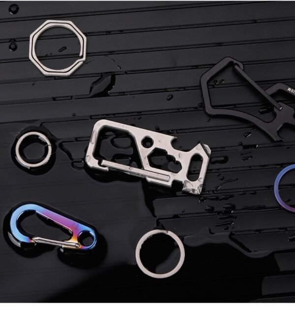 Titanium carabiner key chain KC001