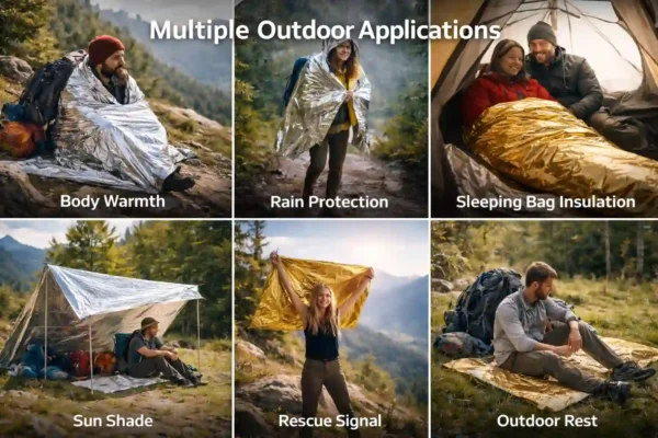 emergency thermal blanket multiple outdoor applications