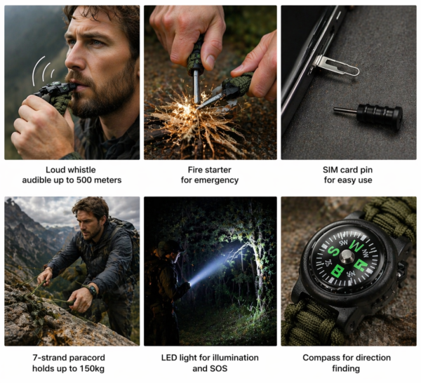 survival bracelet functional overview