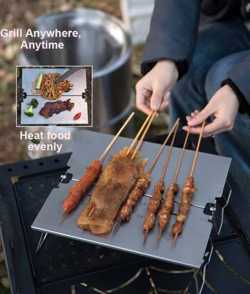 Folding camping table for BBQ grill YBT02
