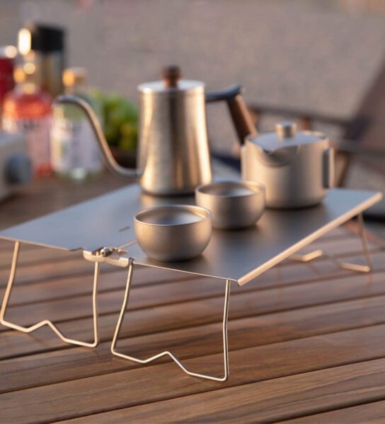 titanium outdoor BBQ grill table YBT02