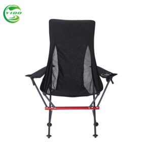 High Back Camping Chair with Cup Holders and Armrests