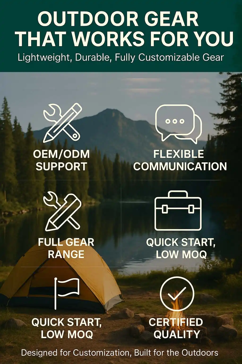 camping and hiking Gear supplies