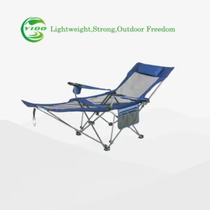 Reclining Folding Lounge Chair with Footrest