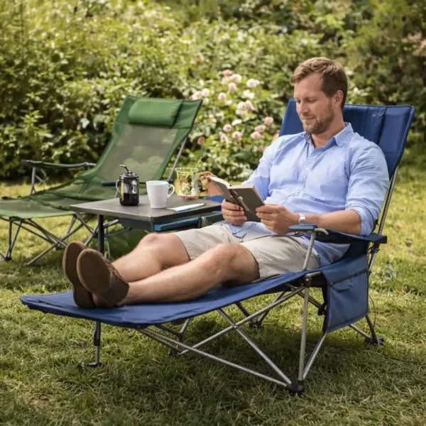 adjustable patio lounge recliner with footrest YDC05